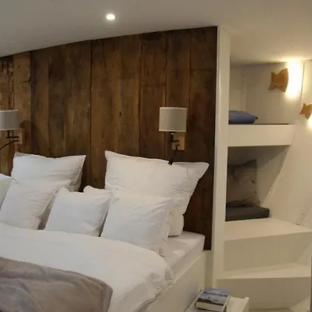 8 Personen Hausboot Mit Hot Tub, Sauna, Kaminofen, Klimaanlage, Lounge, Sonnendeck Und Garten Mit Buddelschiff Direkt Hinterm Deich In Botel *